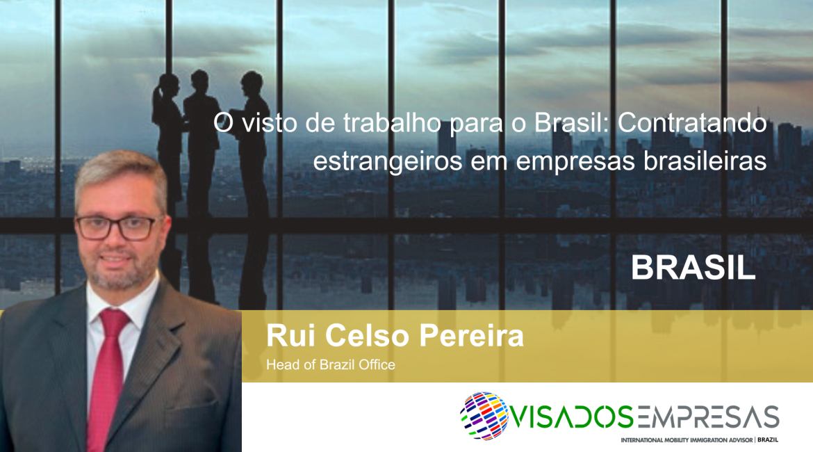 visto de trabalho para o Brasil Visados Empresas